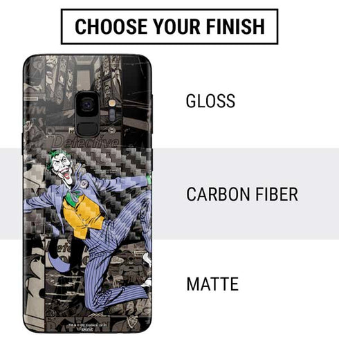 DC Comics The Joker Vintage Action pose pattern Galaxy S9 Skin